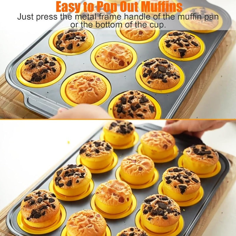 Brehn | Pressemitteilung Silikon Muffinform mit stabilem Metallrahmen