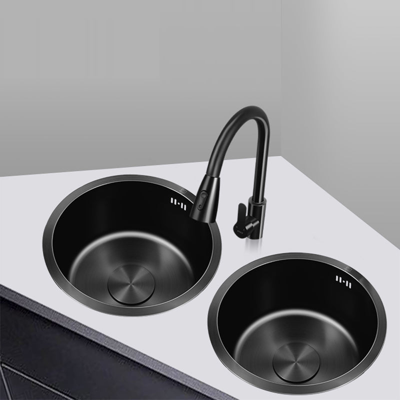 Klassisches Rundbecken Edelstahl Einbaubecken Rutschfestes Rundbecken für die Küche