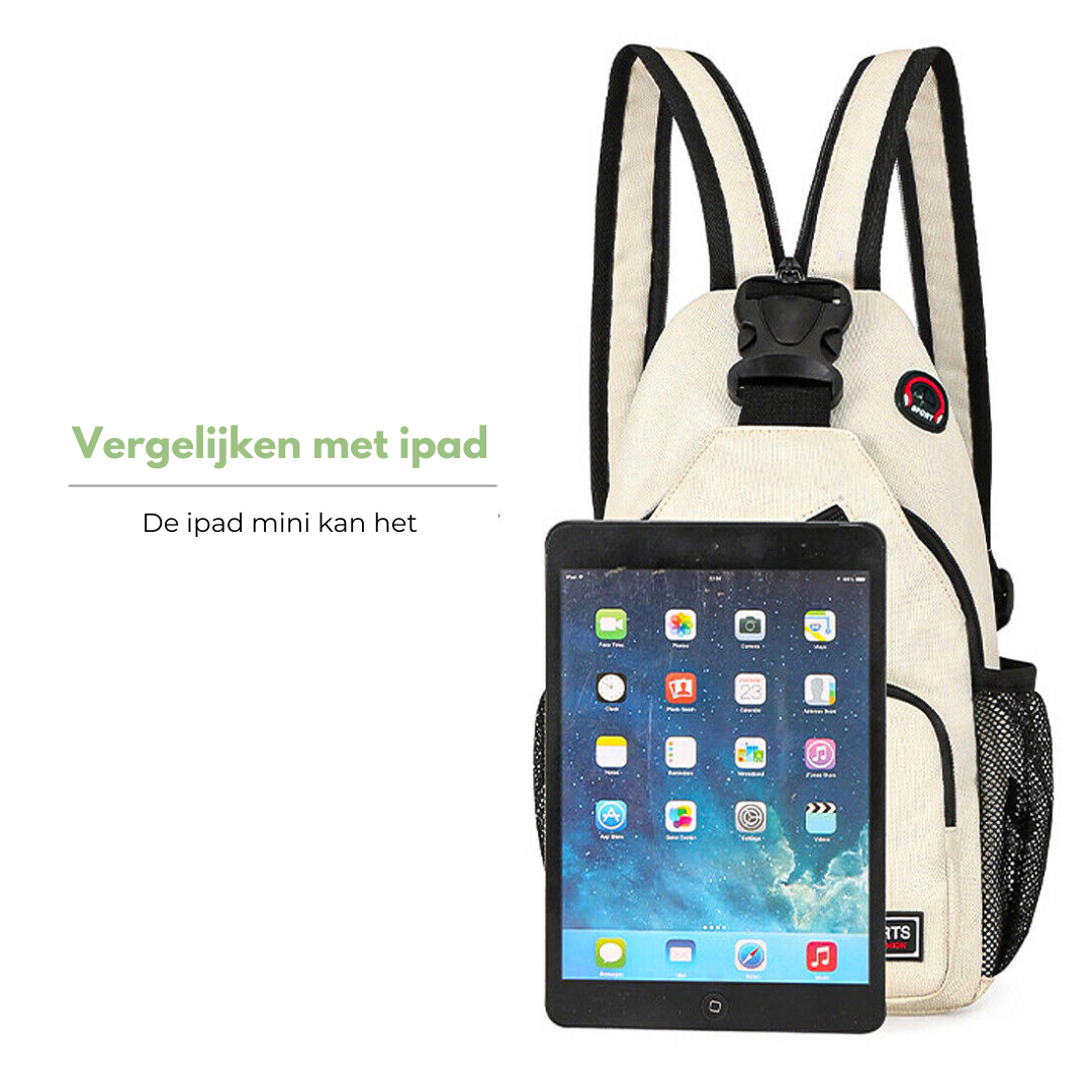 Brehn | Damen Umhängetasche - Canvas Outdoor Schultertasche mit mehreren Trageoptionen
