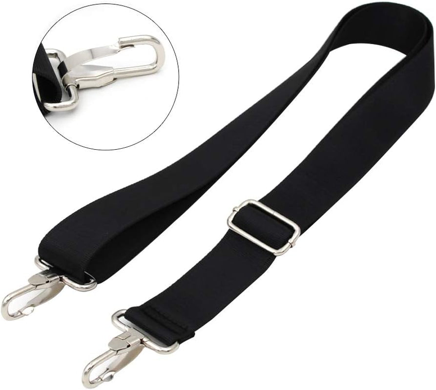 47 Zoll (ca. 119 cm) langer Ersatz-Schultergurt für Taschen | Gepolstert und verstellbar – Ideal für Reisetaschen, Laptoptaschen, Aktentaschen, Kamerataschen, Umhängetaschen, Wickeltaschen und mehr (Schwarz)