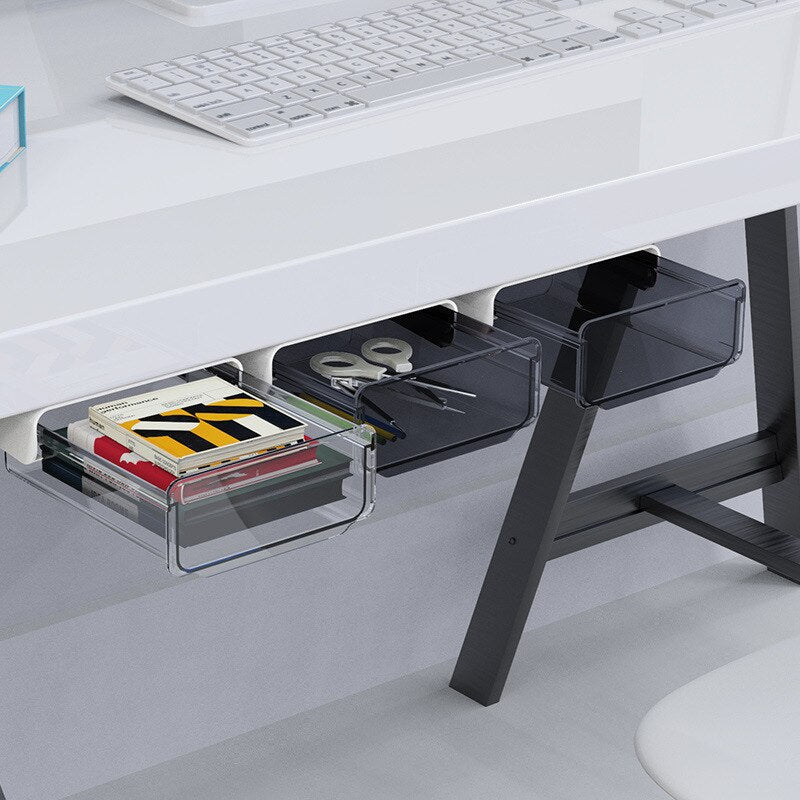 Brehn | Bürofriendly Selbstklebender Versteckter Transparenter Schublade