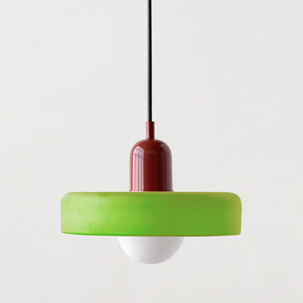 Farbenfrohe Bauhaus-Style Pendelleuchte - StiloGlas | Brehn