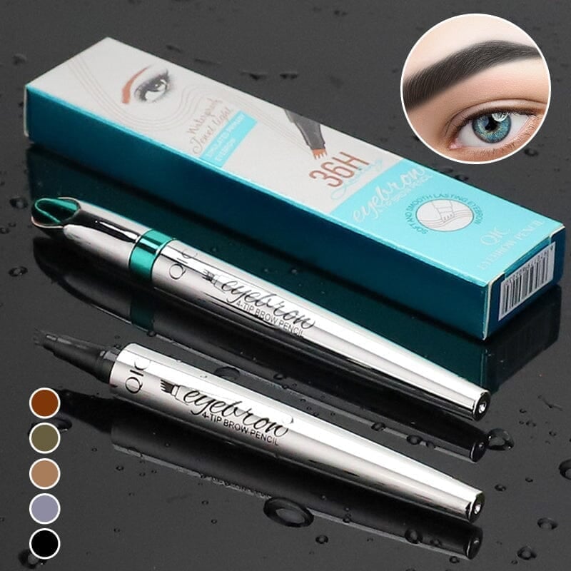 3D wasserfester Microblading-Augenbrauenstift mit 4 Gabelspitzen, Tattoo-Stift