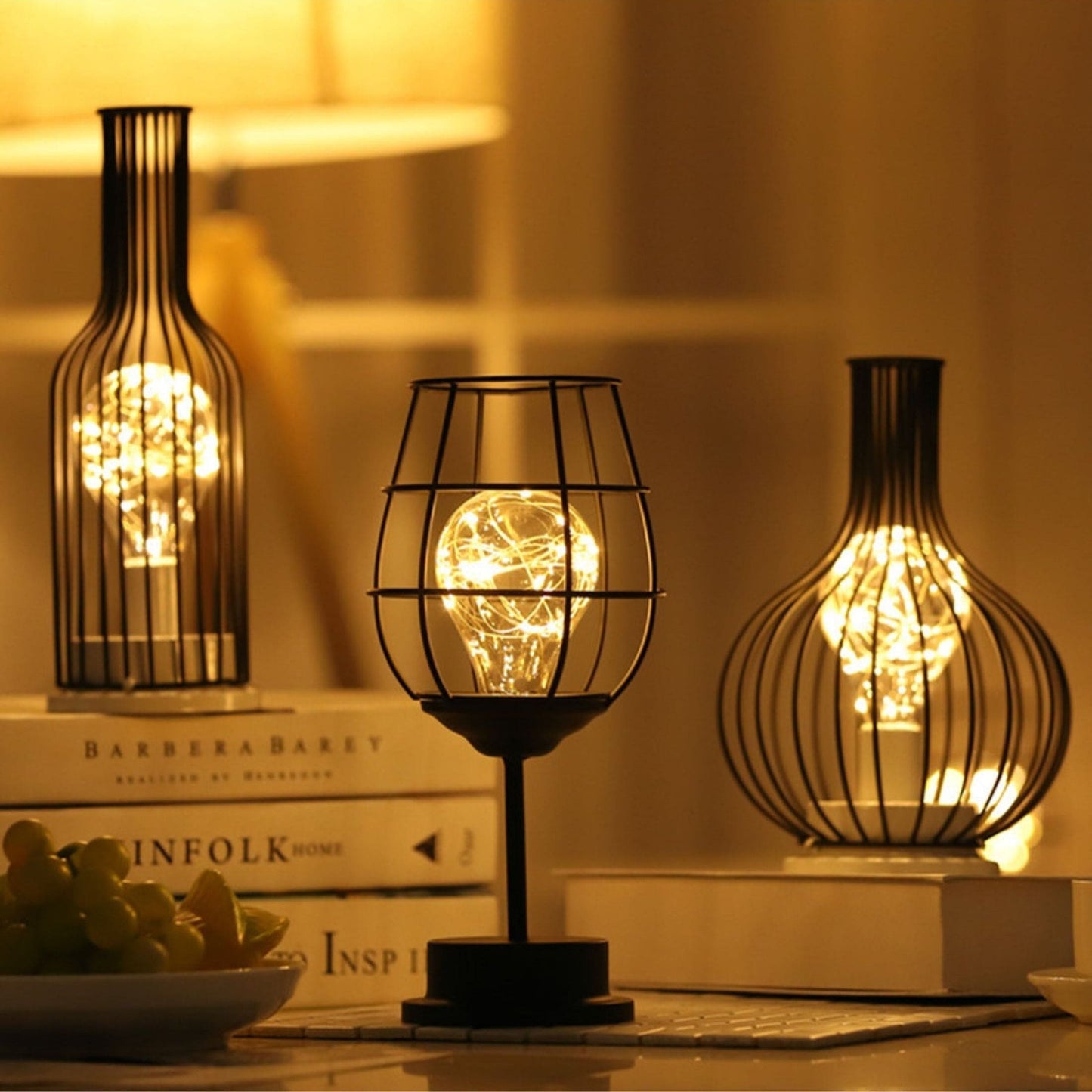 NoirLume – Luxuriöse, moderne ack-Tae-Lampe | Atmosphärische Beleuchtung für Wohn- und Schlafzimmer