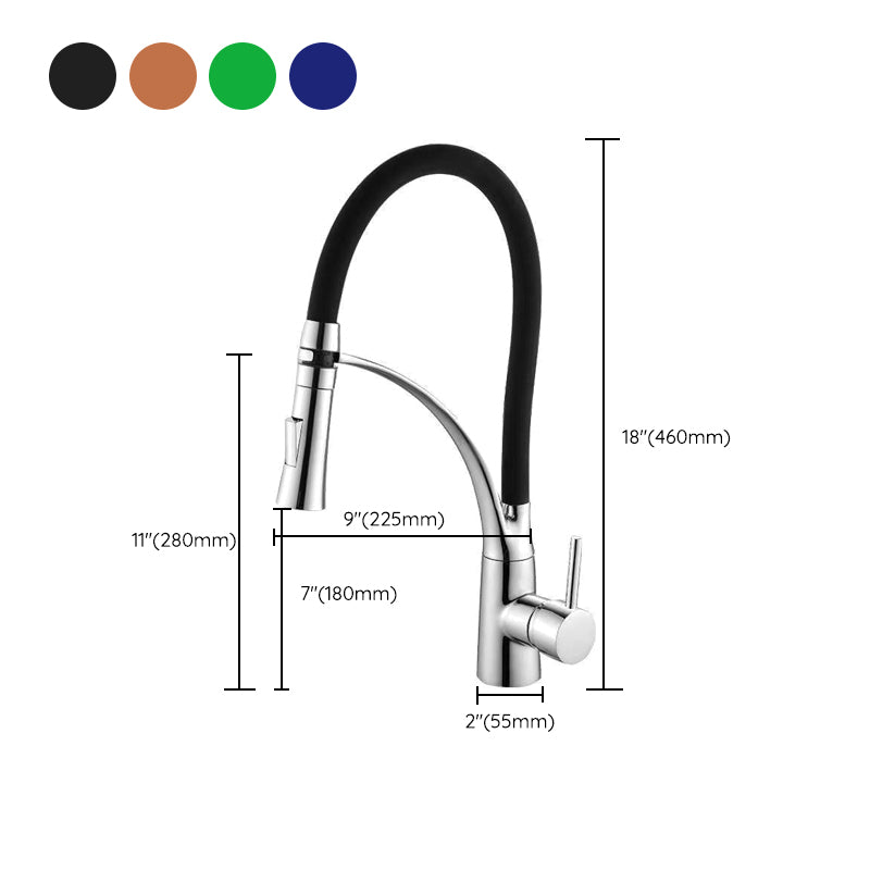 Moderne 1-Hand Waschbeckenarmaturen Kupfer Berührungslos mit Wasserspender Standard Küchenarmatur