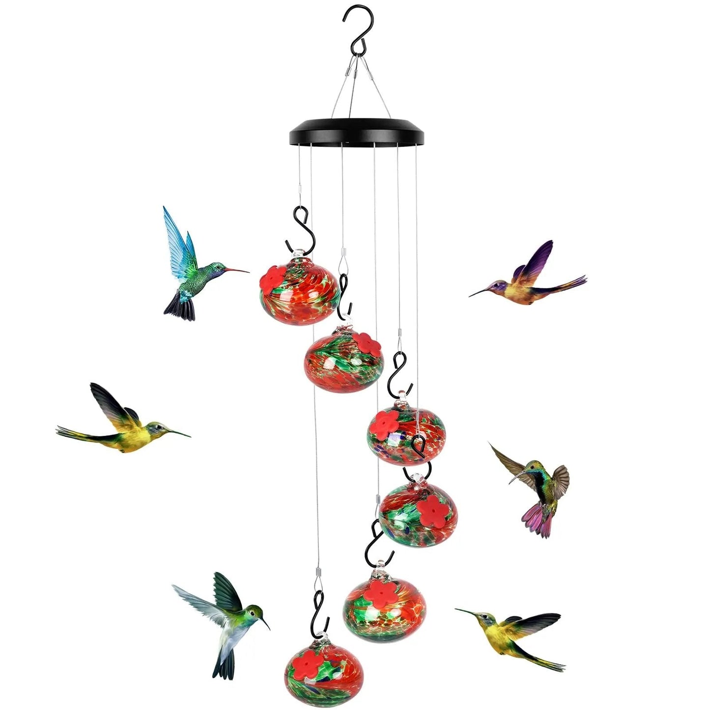 Neue bezaubernde Windspiele, Kolibri-Futterhäuschen, Gartendekoration