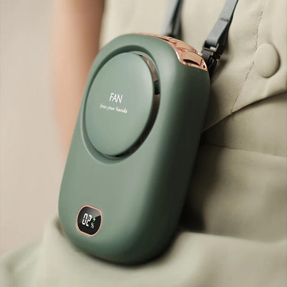 Tragbarer USB-wiederaufladbarer hängender Nacken-Mini-Ventilator | Brehn