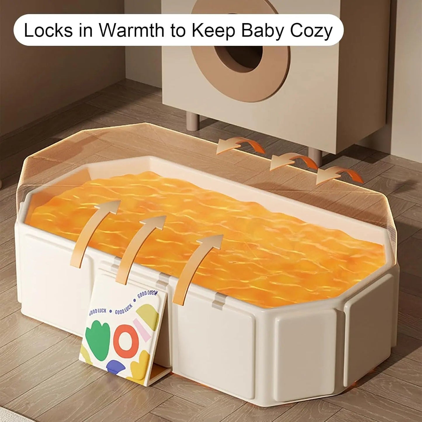 LullaBabe Tragbare faltbare Babybadewanne — Sicheres, entspanntes Babybaden überall genießen | Brehn