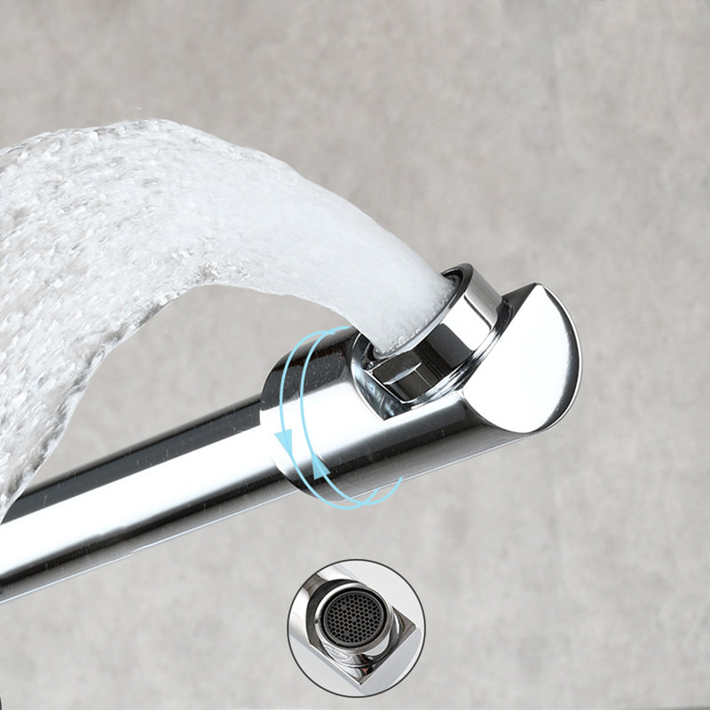 Moderner Zieh-Auslauf-Wasserhahn Einhebel Wandmontierter Topf-Füller Niedriger Profil 1-Loch Füller
