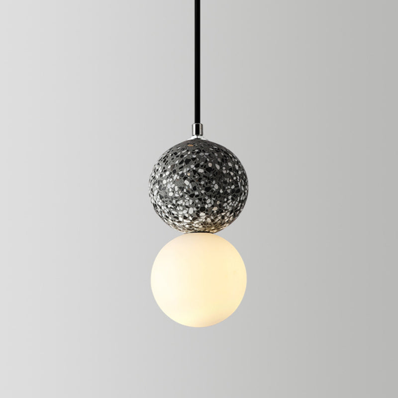 Brehn | Aurora Glow - Luxe LED Pendelleuchte in Schwarz/Weiß