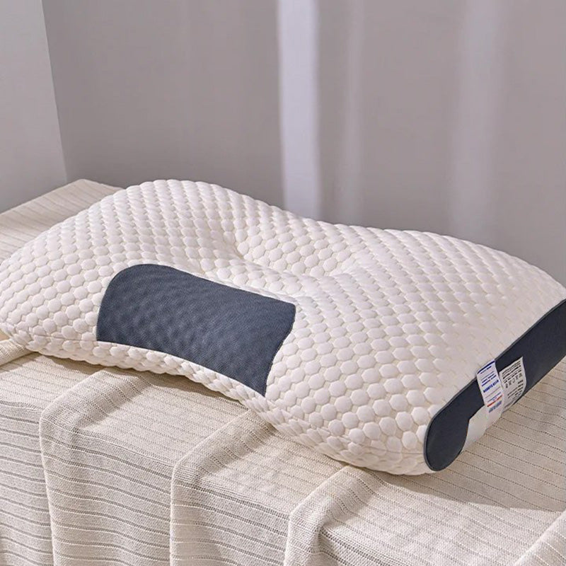 Brehn | LuxiRest Antibacterial Massage Pillow | Ergonomic Neck Support for Revitalizing Sleep and Relaxation