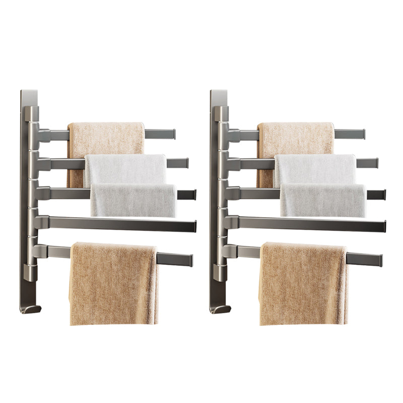 Zeitgenössisches graues Badezimmerzubehör-Set Aluminium-Handtuchhalter