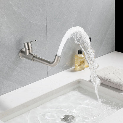 Moderner Stil Wandmontierter Einhebelmischbatterie Wasserhahn für das Badezimmer