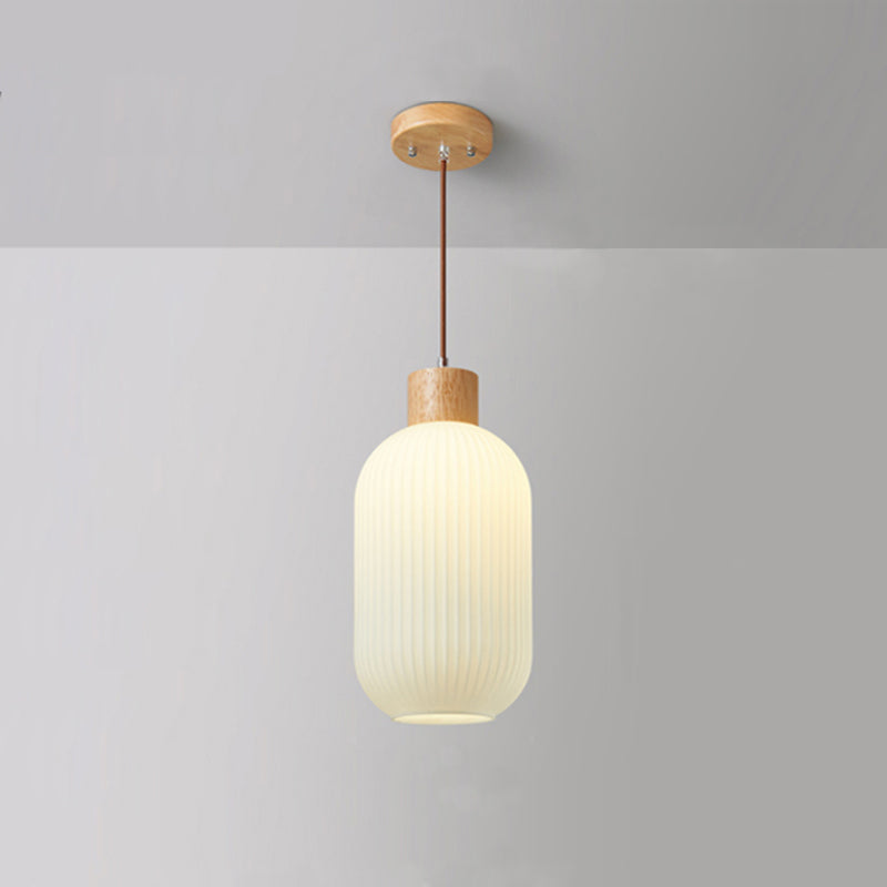 Brehn | VintageLight - Stilvolle Holz- und Glas-Pendelleuchte