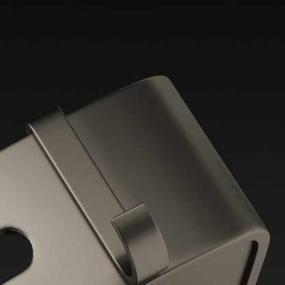 Zeitgenössisches Aluminium Badezimmer Zubehör Set Graue Badablage