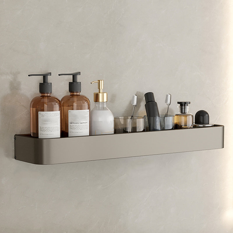 Zeitgenössisches Aluminium Badezimmer Zubehör Set Graue Badablage
