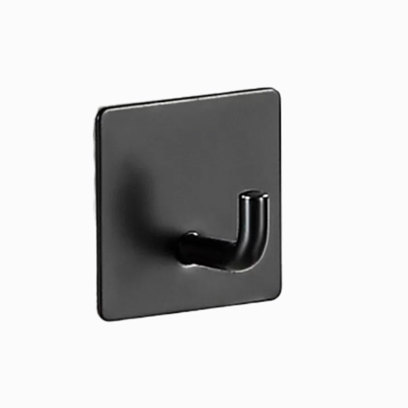 Modernes Badzubehör Set aus gebürstetem Edelstahl verchromt Handtuchstange/Ring & Bademantelhaken