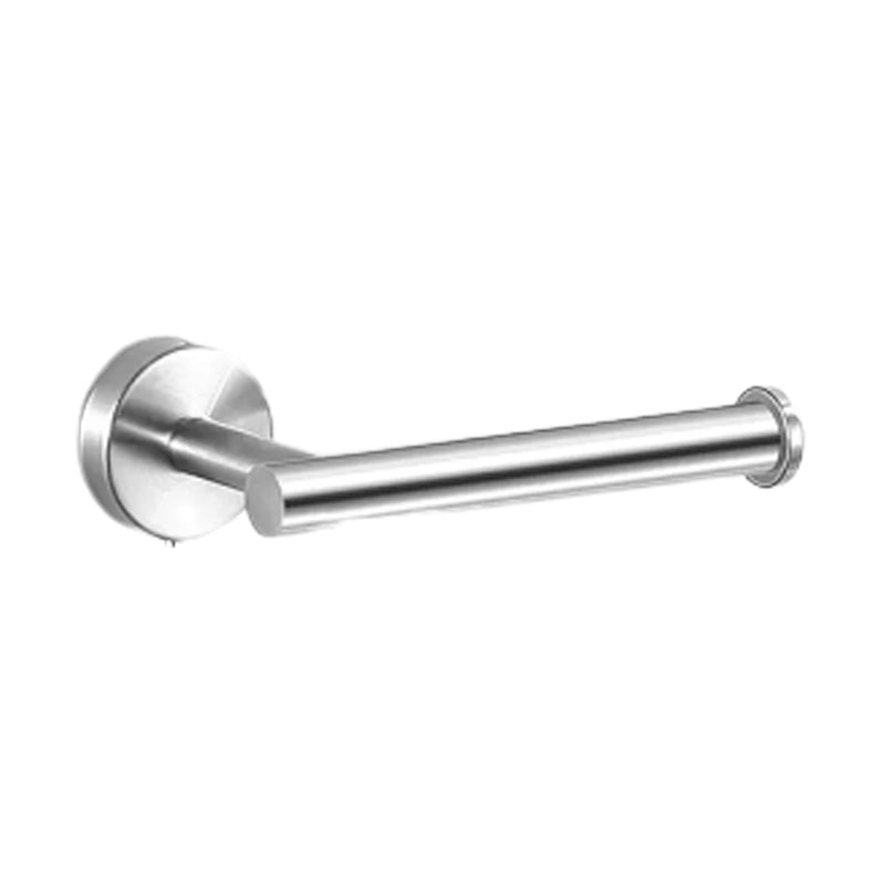 Modernes Badzubehör Set aus gebürstetem Edelstahl verchromt Handtuchstange/Ring & Bademantelhaken