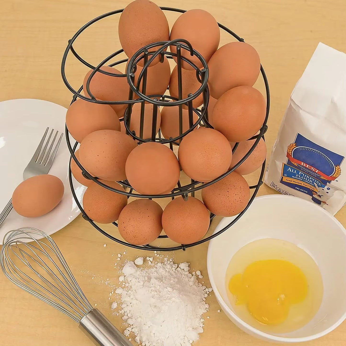 Brehn | Spiral Rolling Egg Dispenser Rack