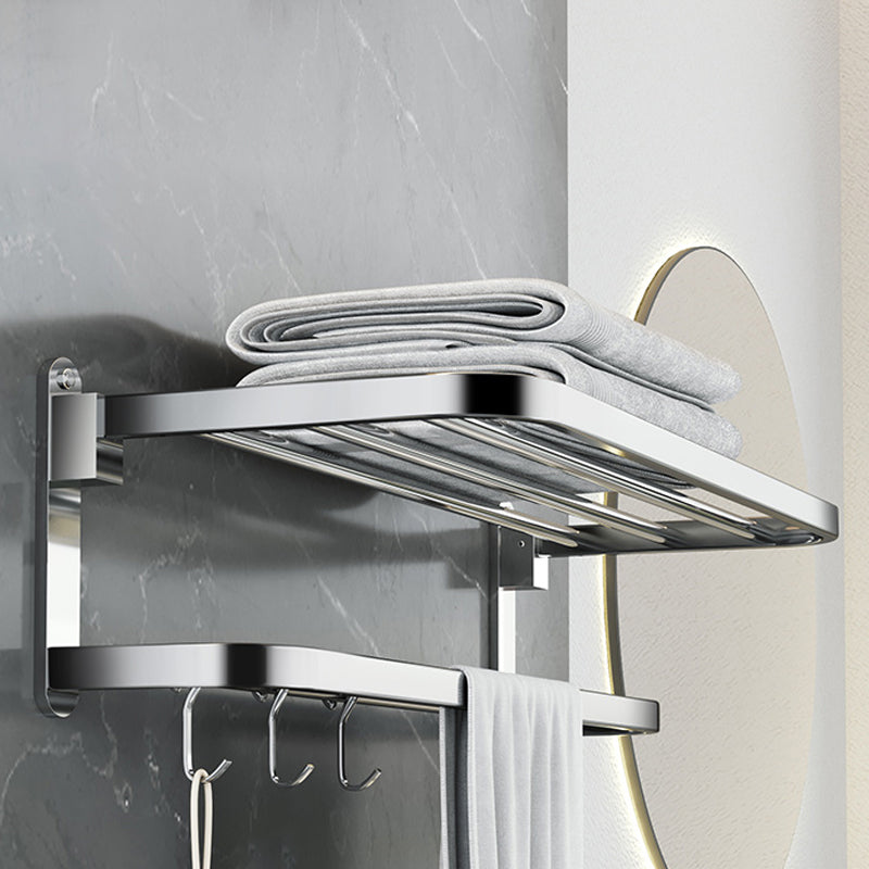 Polierter Chrom Moderner Badezimmer Zubehör Set aus Edelstahl mit Badregal/Handtuchhalter