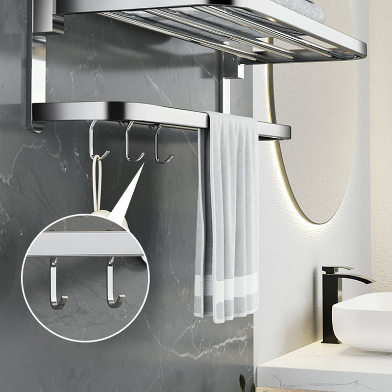 Polierter Chrom Moderner Badezimmer Zubehör Set aus Edelstahl mit Badregal/Handtuchhalter