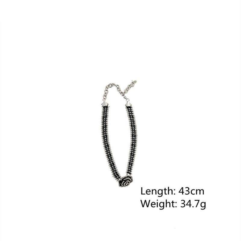 Brehn | Gothic Rose Handmade Crystal Necklace