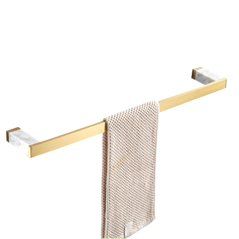 Gebürstetes Messing Badezimmer Zubehör Set Metall & Marmor Badezimmer Hardware Set mit Badewannenregal