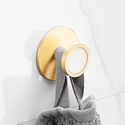 Gebürstetes Messing Badezimmer Zubehör Set Metall & Marmor Badezimmer Hardware Set mit Badewannenregal