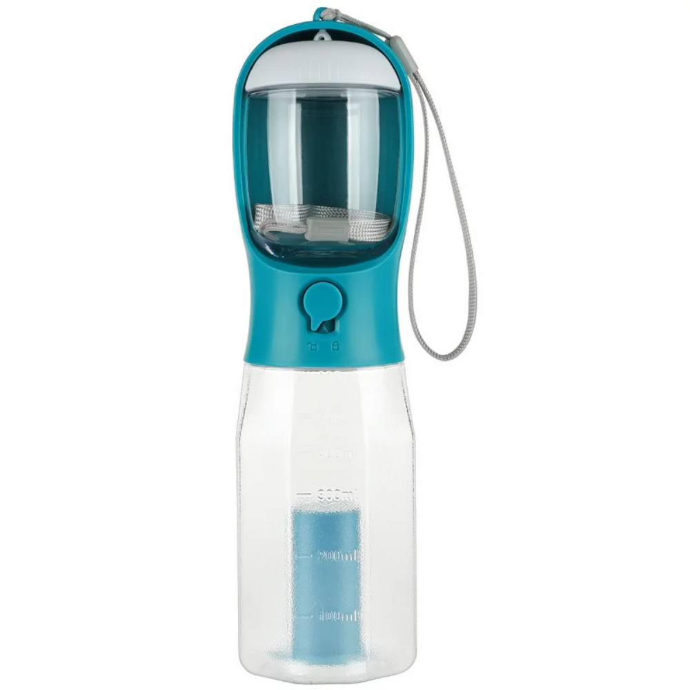 TrailBuddy™ – 3-in-1 Hunde-Trinkflasche mit Futterbox | Brehn