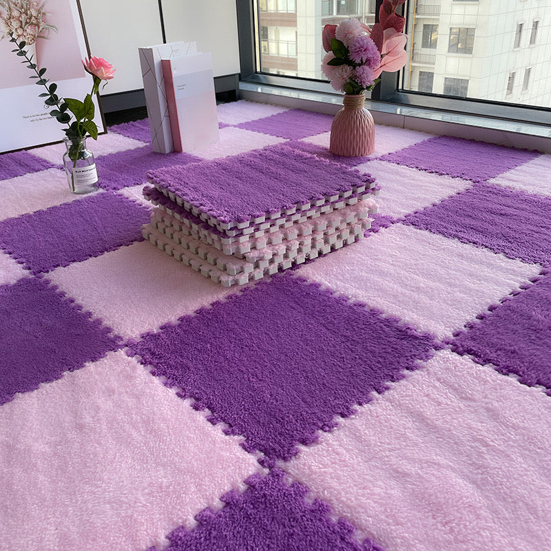 Mehrfarbige Level Loop Teppichfliesen Rutschfeste Verbundbodenfliesen für das Schlafzimmer