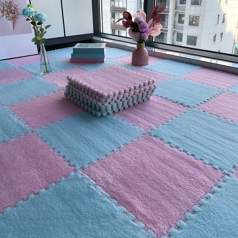 Mehrfarbige Level Loop Teppichfliesen Rutschfeste Verbundbodenfliesen für das Schlafzimmer