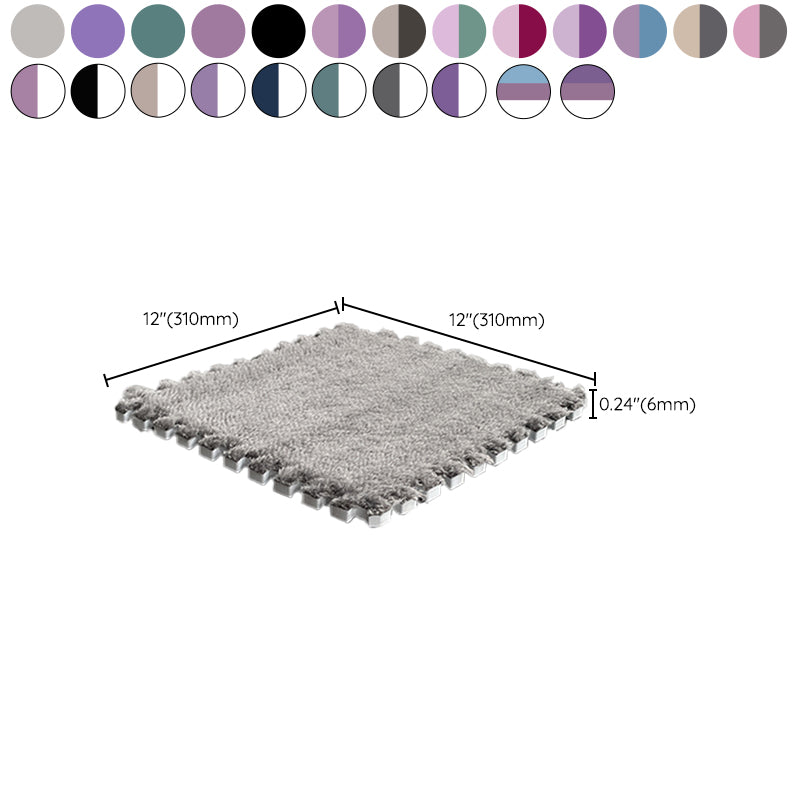 Mehrfarbige Level Loop Teppichfliesen Rutschfeste Verbundbodenfliesen für das Schlafzimmer