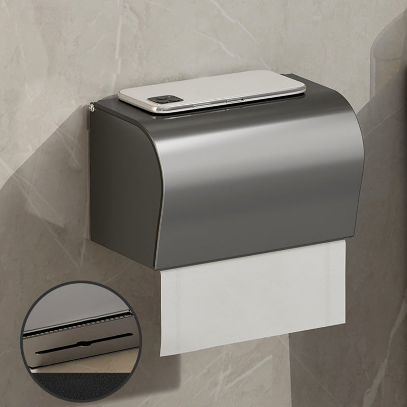 Zeitgemäßes Badezimmer Zubehör Set Graues Aluminium Badezimmer Zubehör Set