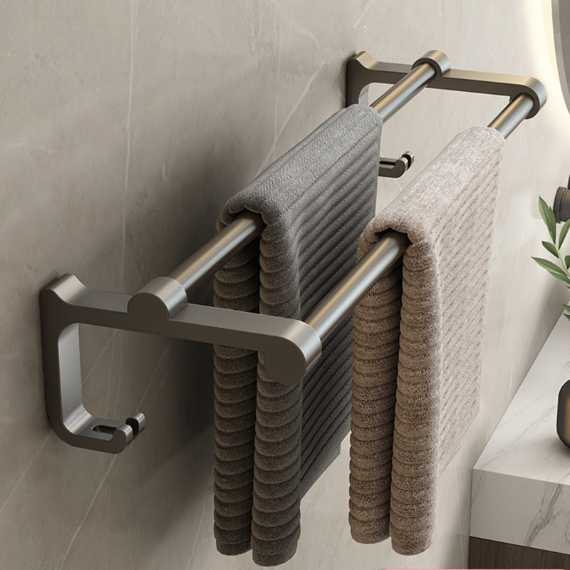 Zeitgemäßes Badezimmer Zubehör Set Graues Aluminium Badezimmer Zubehör Set