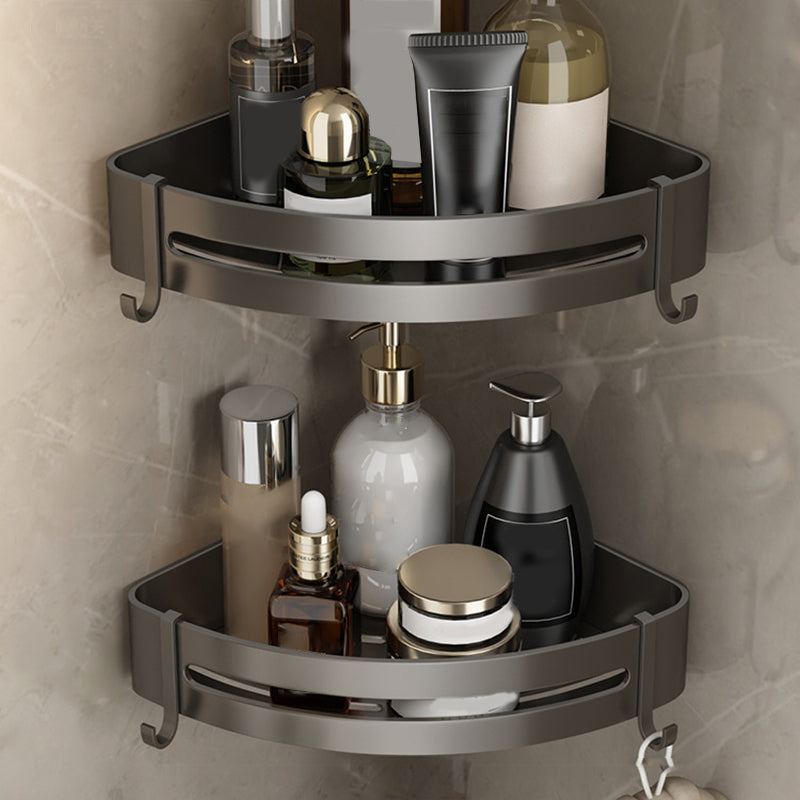 Zeitgemäßes Badezimmer Zubehör Set Graues Aluminium Badezimmer Zubehör Set