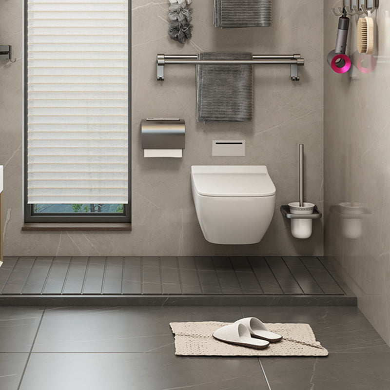 Zeitgemäßes Badezimmer Zubehör Set Graues Aluminium Badezimmer Zubehör Set