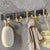 Schwarz & Messing Badezimmer Set Moderner Stil Badezimmeraccessoires Als Einzelstück Oder Im Set