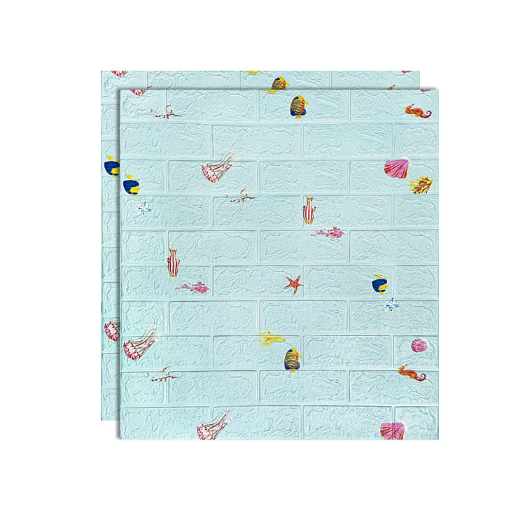 PVC Wandverkleidung Glatte Wand Innen 3D Wohnzimmerpaneele Set von 2