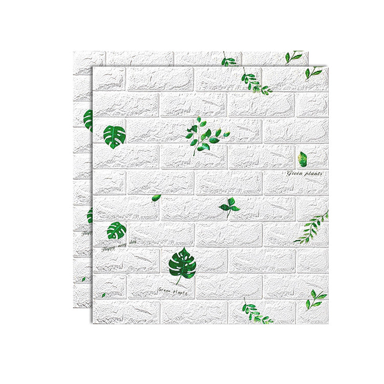 PVC Wandverkleidung Glatte Wand Innen 3D Wohnzimmerpaneele Set von 2