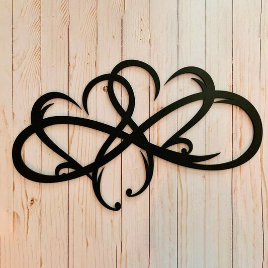 Endless Heart - Stahl Wanddekoration Metall Wandkunst