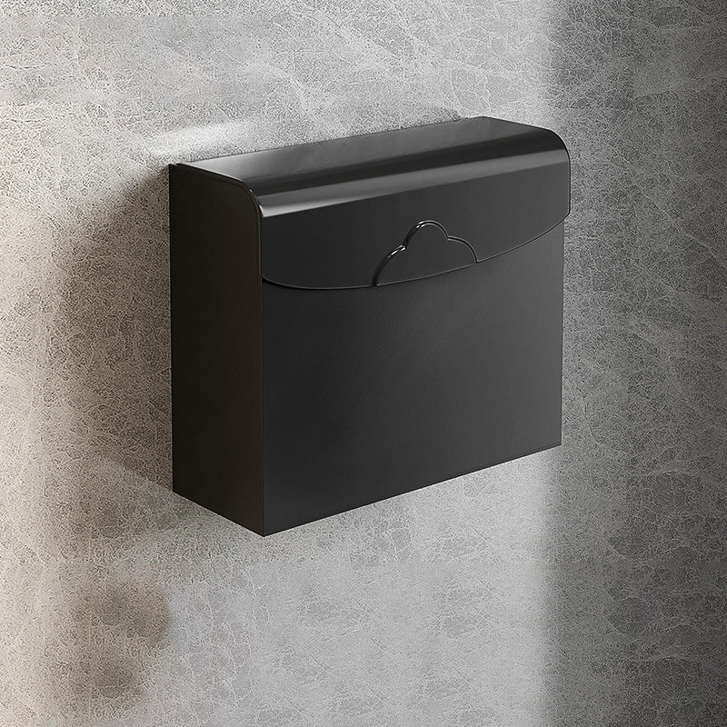 Modern Matt Schwarz Badezimmer Zubehör Set mit Badregal/Handtuchhaken/Handtuchstange