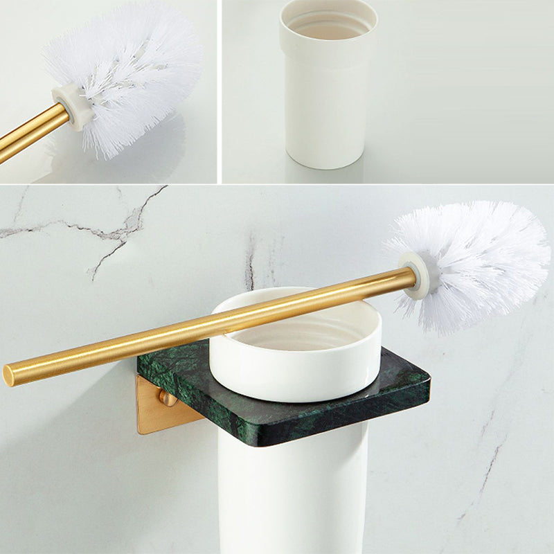 Golden Bath Hardware Set Messing & Marmor Badezimmer Zubehör Set