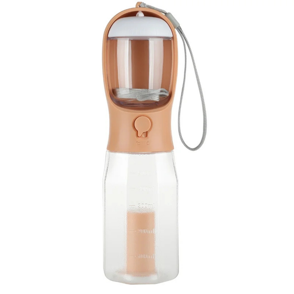 TrailBuddy™ – 3-in-1 Hunde-Trinkflasche mit Futterbox | Brehn