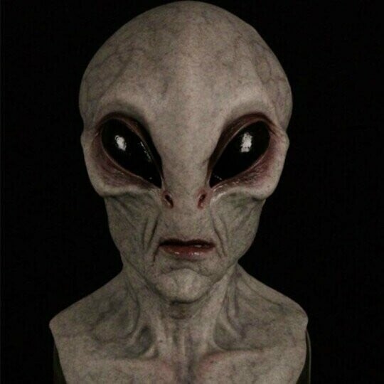 Alien-Maske | Realistisches Halloween-Kostümzubehör | Brehn