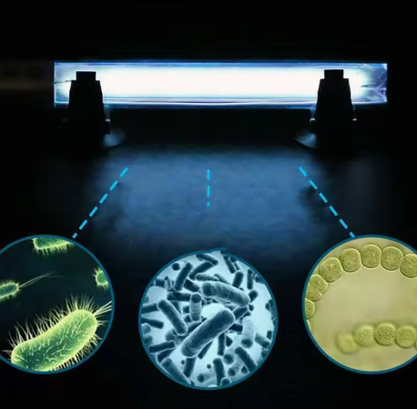 Brehn | Effiziente & tragbare Handheld starke UV-Licht Antiseptische Sterilisationslampe mit Quecksilber-Röhrenlicht, hochintensivem UV-Licht, opak reflektierender Silberfolie, für Zuhause, Büro, Reisen und mehr (US-Stecker)