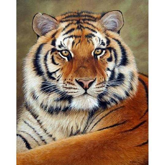 Tiger-Porträt - GemPaint-Kit | Brehn
