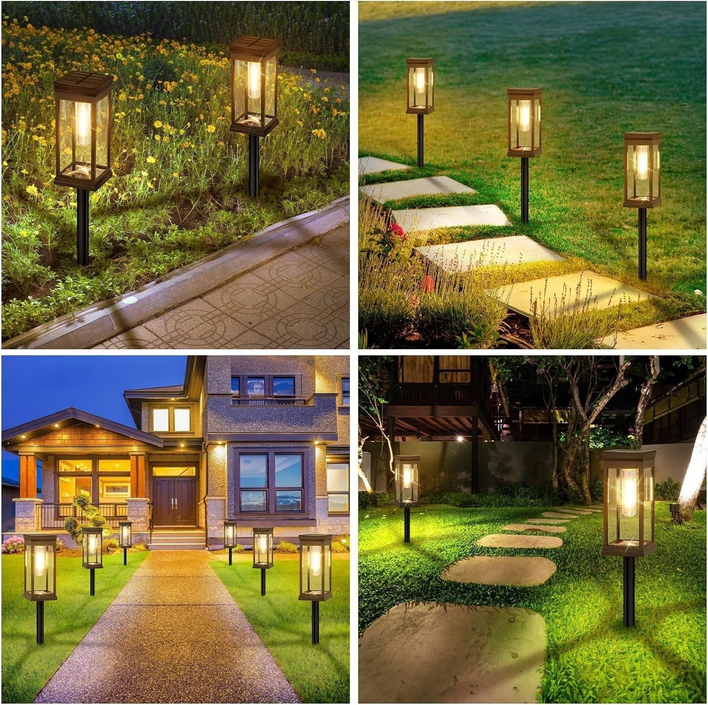 Solarbetriebene Gartenleuchte für Außenbereich - Moderne LED-Wegeleuchte für Beleuchtung von Wegen, Terrasse und Garten | Brehn