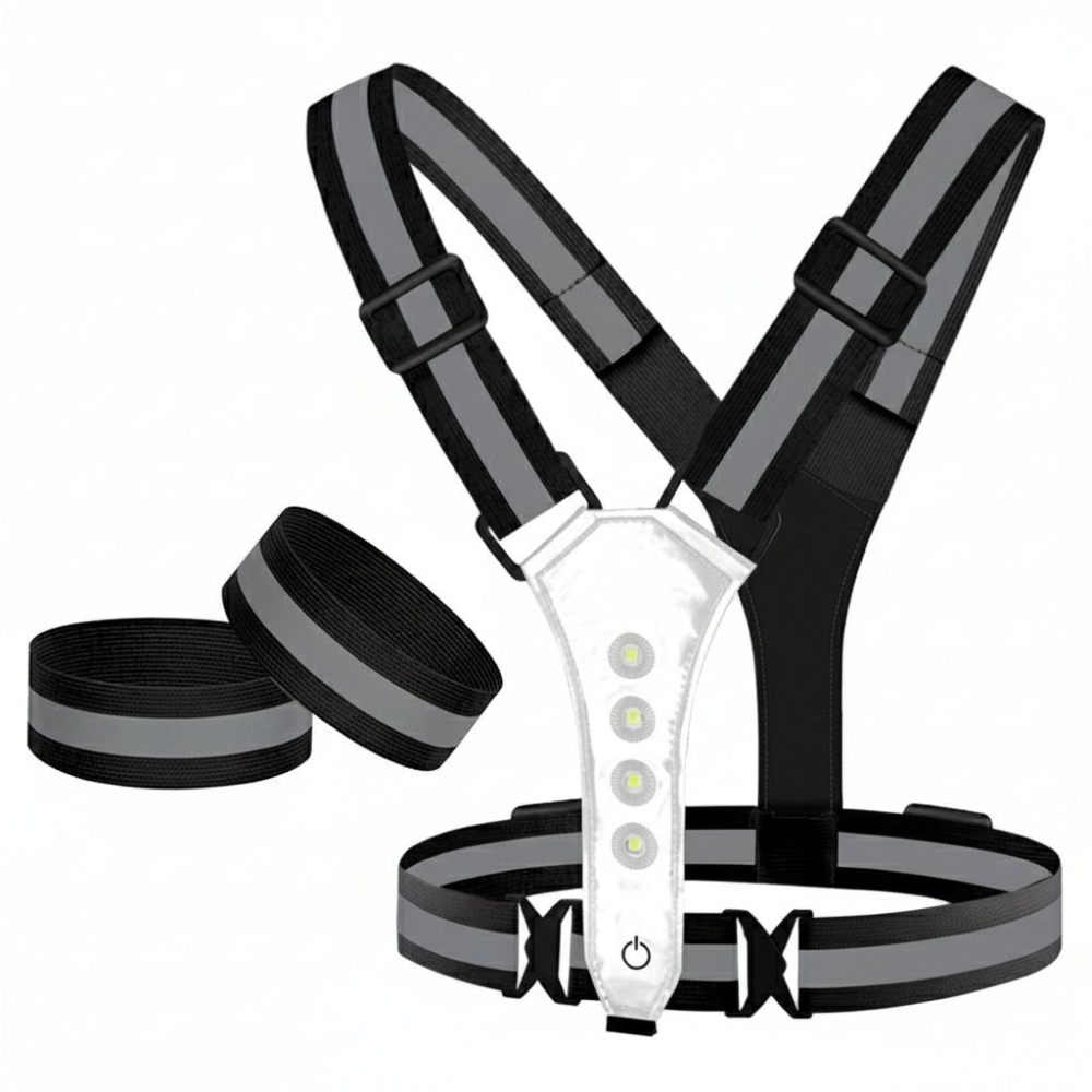 LED Sicherheitsweste Pro – Reflective 360 Sichtbare Weste | Brehn