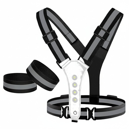 LED Sicherheitsweste Pro – Reflective 360 Sichtbare Weste | Brehn