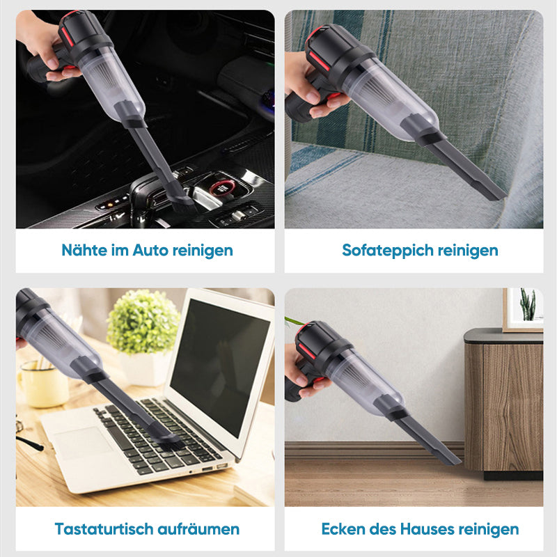 Kabelloser, wiederaufladbarer Multifunktions-Handstaubsauger für Autos und Haushalte